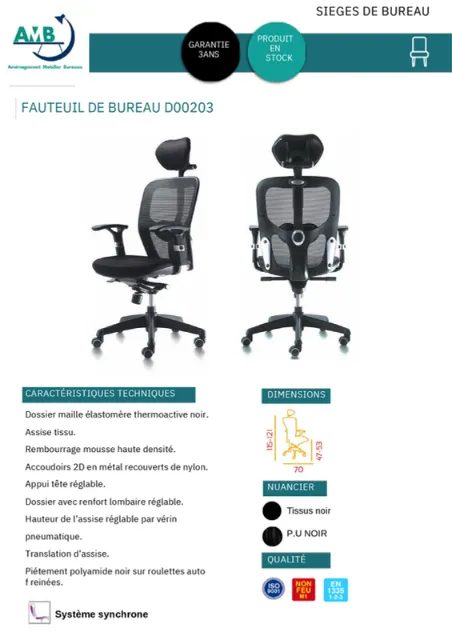 Fauteuil opératif D00203